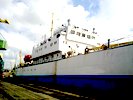 Receiving-transport ship in the Black Sea