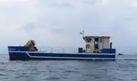 16M FISH FARM CATAMARAN WITH CRANE